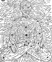 An ancient drawing showing Marma reflex points An ancient drawing showing Marma reflex points - Doctor Mosaraf Ali